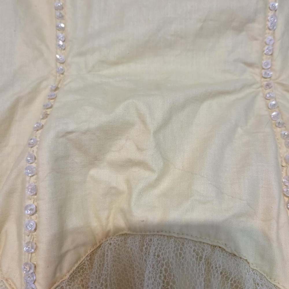 Vintage Yellow Prom Dress - Picture 6 of 6
